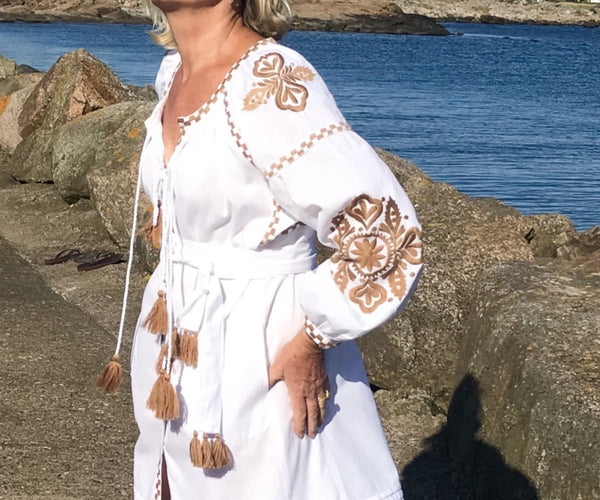 The Audrey White & Beige